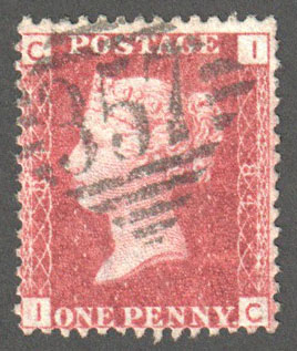 Great Britain Scott 33 Used Plate 84 - IC - Click Image to Close